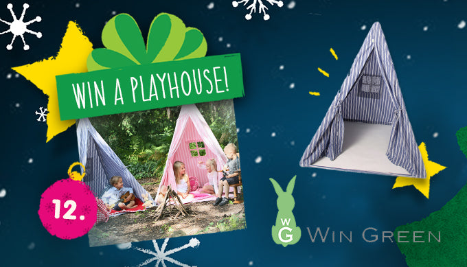 Trunki 12 Days Of Christmas - Day 12 - Win A Win Green Multi-Stripe Wigwam!