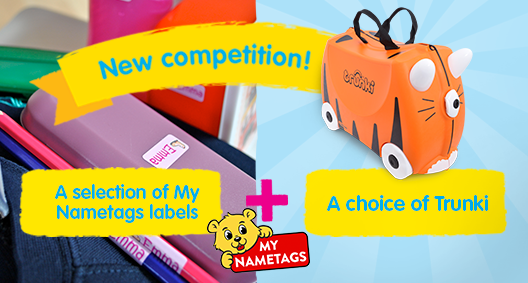 Win a Trunki Suitcase & A Selection of My Nametags Labels!