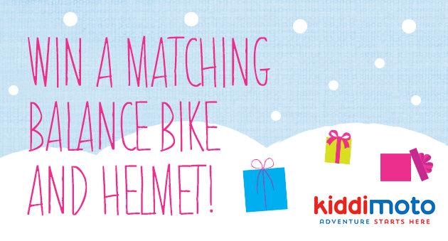 Win a Kurve Balance Bike and helmet from Kiddimoto!