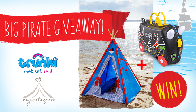 WIN A Sailor Teepee & Pedro The Pirate Ship Trunki With Myweeteepee!