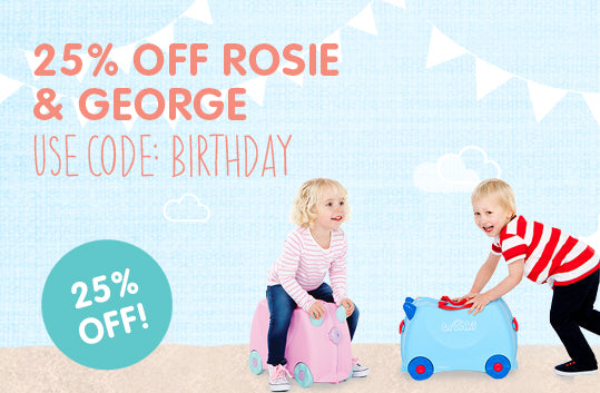 SUMMER SALE - 25% off Rosie and George Trunki cases!
