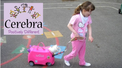 Jessica's Trunki - Her oxygen tank carrier