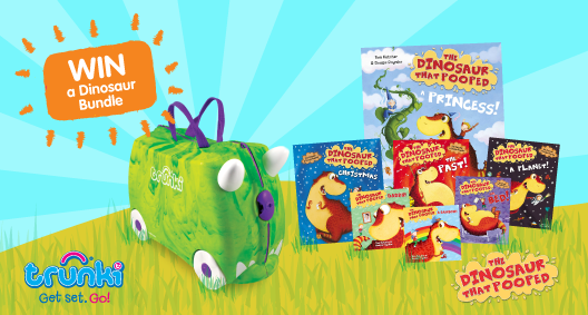 WIN a Trunki & The Dinosaur That Pooped Book Series...