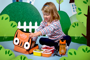 Our Trunki Eat Range. Drink Bottles, Snack Pots, Lunch Bags and more.