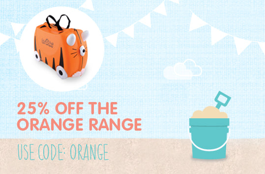 SUMMER SALE - 25% off all orange Trunki products!