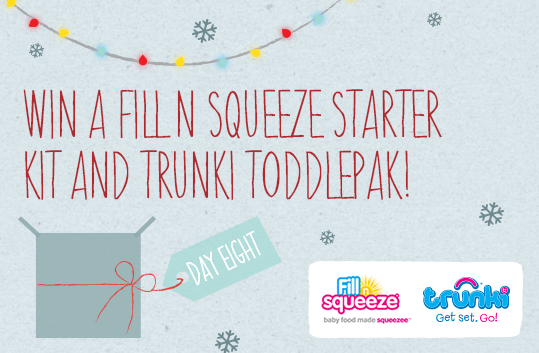 12 Days of Xmas: WIN a Fill n Squeeze kit and Trunki ToddlePak!
