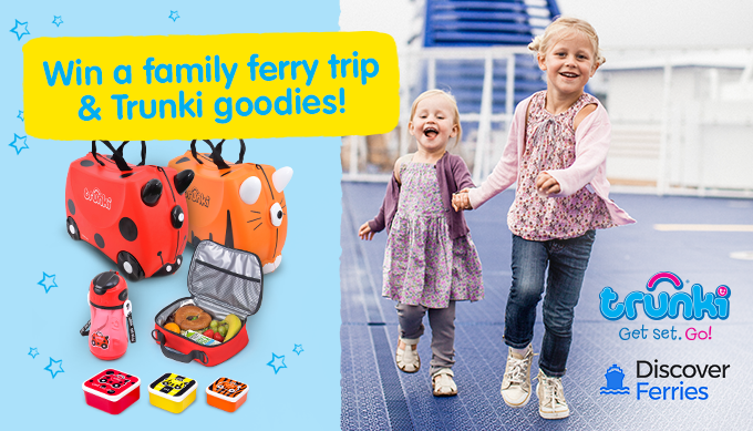 Win A Family Ferry Trip & A Bundle Of Trunki Goodies! 5 Prizes To Win!