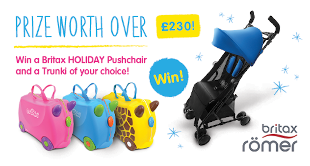 WIN A Britax HOLIDAY Pushchair & Three Trunki Suitcases!