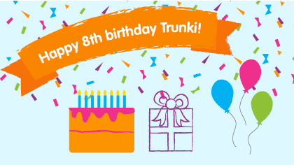 Happy birthday Trunki!!