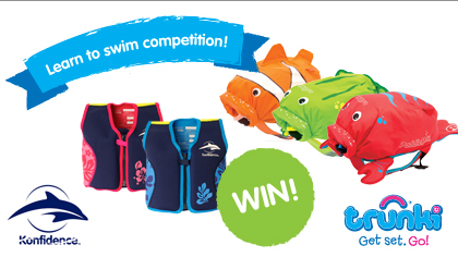 Teach your kids to swim with Trunki and Konfidence