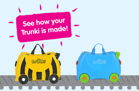 Ever wondered how your Trunki is made? Here’s a sneaky peek!