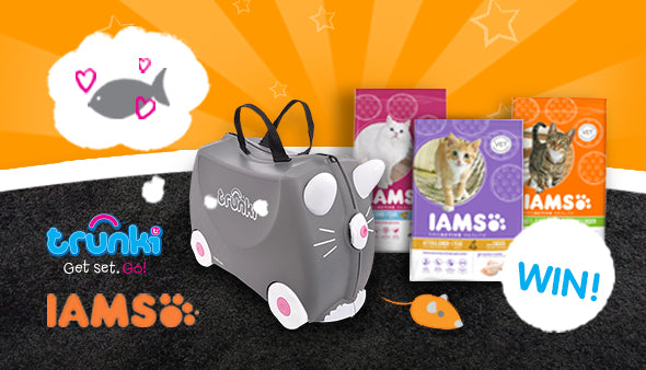 National Cat Day Competition - Win a Benny the Cat Trunki and a 3 Month Supply of IAMS!